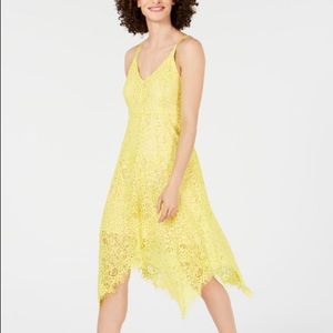 Vibrant yellow lace dress - only worn once!